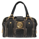 GUCCI Histeria Handtas Suède Zwart Goud 186235 Auth 153859-13