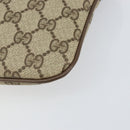 GUCCI GG Supreme Web Sherry Line Bag PVC Beige Gold 904 02 047 Auth 153861-10