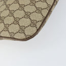 GUCCI GG Supreme Web Sherry Line Bag PVC Beige Gold 904 02 047 Auth 153861-13