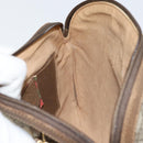 GUCCI GG Supreme Web Sherry Line Bag PVC Beige Gold 904 02 047 Auth 153861-18