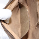 GUCCI GG Supreme Web Sherry Line Bag PVC Beige Gold 904 02 047 Auth 153861-20