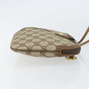GUCCI GG Supreme Web Sherry Line Bag PVC Beige Gold 904 02 047 Auth 153861-4