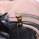 Miu Miu Matelasse Hand Bag Leather 2way Pink Gold Auth 153862-23