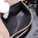 Miu Miu Matelasse Hand Bag Leather 2way Pink Gold Auth 153862-24