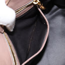 Miu Miu Matelasse Hand Bag Leather 2way Pink Gold Auth 153862-25