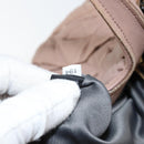 Miu Miu Matelasse Hand Bag Leather 2way Pink Gold Auth 153862-12