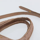 Miu Miu Matelasse Hand Bag Leather 2way Pink Gold Auth 153862-8