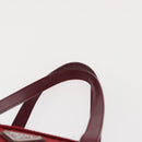 PRADA Tote Bag Nylon Red Silver Auth 153863-8