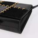 Salvatore Ferragamo Shoulder Bag Leather Black Gold Auth 153867-11