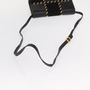 Salvatore Ferragamo Shoulder Bag Leather Black Gold Auth 153867-7