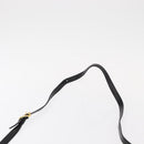 Salvatore Ferragamo Shoulder Bag Leather Black Gold Auth 153867-8