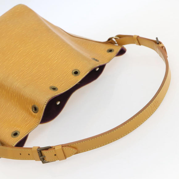 LOUIS VUITTON Epi Petit Noe Shoulder Bag Yellow M44109 LV Auth 153869