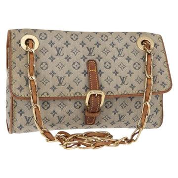 LOUIS VUITTON Monogram Mini Camille Chain Shoulder Bag Blue M92002 Auth 153870