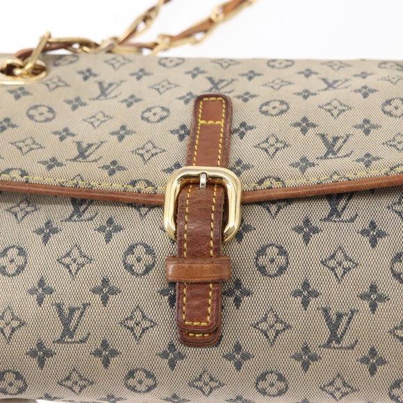 LOUIS VUITTON Monogram Mini Camille Chain Shoulder Bag Blue M92002 Auth 153870