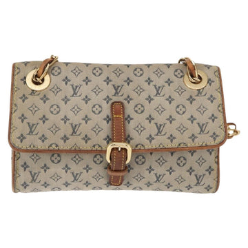 LOUIS VUITTON Monogram Mini Camille Chain Shoulder Bag Blue M92002 Auth 153870 - 0