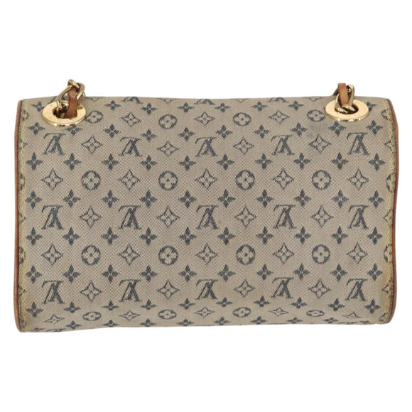 LOUIS VUITTON Monogram Mini Camille Chain Shoulder Bag Blue M92002 Auth 153870