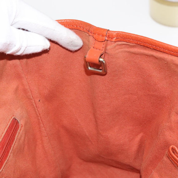 BURBERRY Nova Check Tote Bag PVC Beige Gold Auth 153873