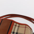 BURBERRY Nova Check Tote Bag PVC Beige Gold Auth 153873-8