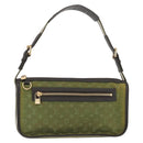 LOUIS VUITTON Monogram Mini Pochette Catrain Bag TST Khaki M92332 LV Auth 153878-1