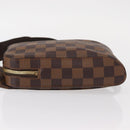 LOUIS VUITTON Damier Ebene Geronimos Schoudertas N51994 LV Auth 153879-5