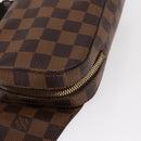 LOUIS VUITTON Damier Ebene Geronimos Schoudertas N51994 LV Auth 153879-15