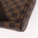 LOUIS VUITTON Damier Ebene Geronimos Schoudertas N51994 LV Auth 153879-17