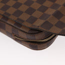 LOUIS VUITTON Damier Ebene Geronimos Schoudertas N51994 LV Auth 153879-18