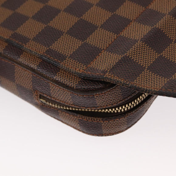 LOUIS VUITTON Damier Ebene Geronimos Schoudertas N51994 LV Auth 153879