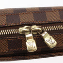LOUIS VUITTON Damier Ebene Geronimos Schoudertas N51994 LV Auth 153879-9