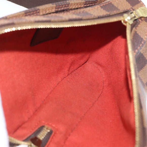 LOUIS VUITTON Damier Ebene Geronimos Schoudertas N51994 LV Auth 153879