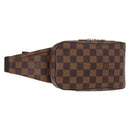 LOUIS VUITTON Damier Ebene Geronimos Schoudertas N51994 LV Auth 153879-1