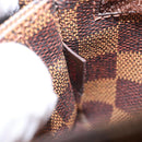 LOUIS VUITTON Damier Ebene Geronimos Schoudertas N51994 LV Auth 153879-11