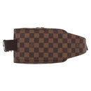 LOUIS VUITTON Damier Ebene Geronimos Schoudertas N51994 LV Auth 153879-2