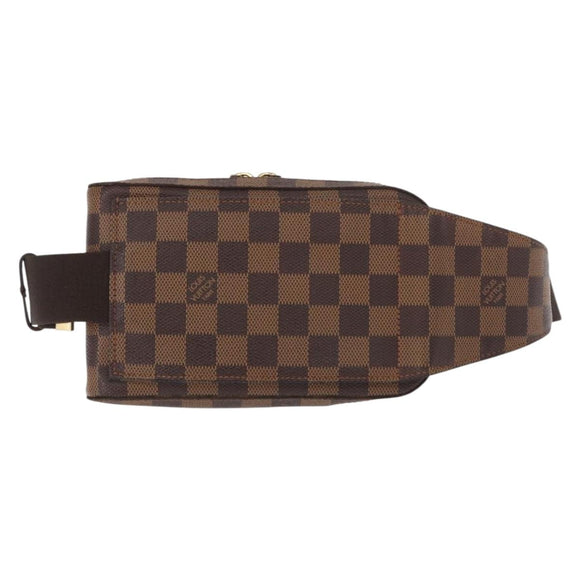 LOUIS VUITTON Damier Ebene Geronimos Schoudertas N51994 LV Auth 153879
