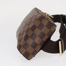 LOUIS VUITTON Damier Ebene Geronimos Schoudertas N51994 LV Auth 153879-3