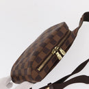 LOUIS VUITTON Damier Ebene Geronimos Schoudertas N51994 LV Auth 153879-6
