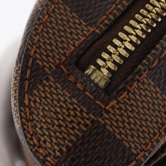 LOUIS VUITTON Damier Ebene Geronimos Schoudertas N51994 LV Auth 153879