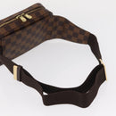 LOUIS VUITTON Damier Ebene Geronimos Schoudertas N51994 LV Auth 153879-8