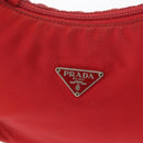 PRADA Hand Bag Nylon Red Auth 153880-17
