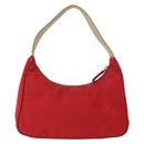 PRADA Hand Bag Nylon Red Auth 153880-2