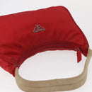 PRADA Hand Bag Nylon Red Auth 153880-6