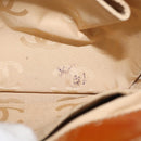 CHANEL Choco Bar Chain Shoulder Bag Patent leather Brown Gold CC Auth 153883-25