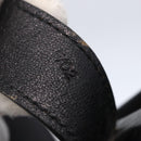 CELINE Shoulder Bag Leather Black Gold Auth 153884-21