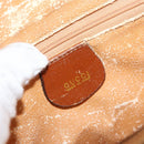 GUCCI Bamboo Hand Bag Leather 2way Brown Gold 000 1274 0290 Auth 153886-19