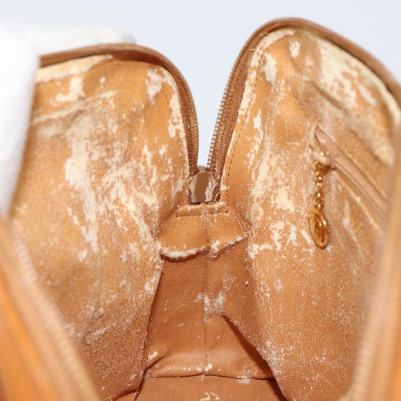 GUCCI Bamboo Hand Bag Leather 2way Brown Gold 000 1274 0290 Auth 153886