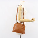 GUCCI Bamboo Hand Bag Leather 2way Brown Gold 000 1274 0290 Auth 153886-24