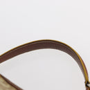 Christian Dior Trotter Canvas Romantic Hand Bag PVC Beige Silver Auth 153888-8