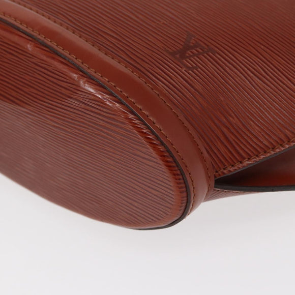 LOUIS VUITTON Epi Saint Jacques Hand Bag Brown M52263 LV Auth 153889