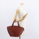 LOUIS VUITTON Epi Saint Jacques Hand Bag Brown M52263 LV Auth 153889-21