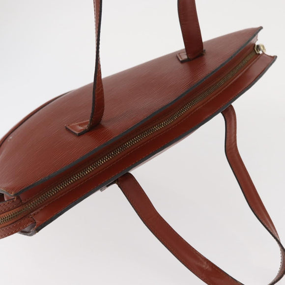 LOUIS VUITTON Epi Saint Jacques Hand Bag Brown M52263 LV Auth 153889